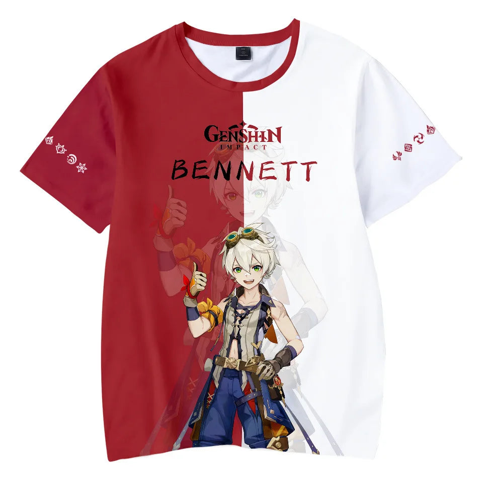 🔥 Genshin Impact 3D Printed T-Shirt 🔥