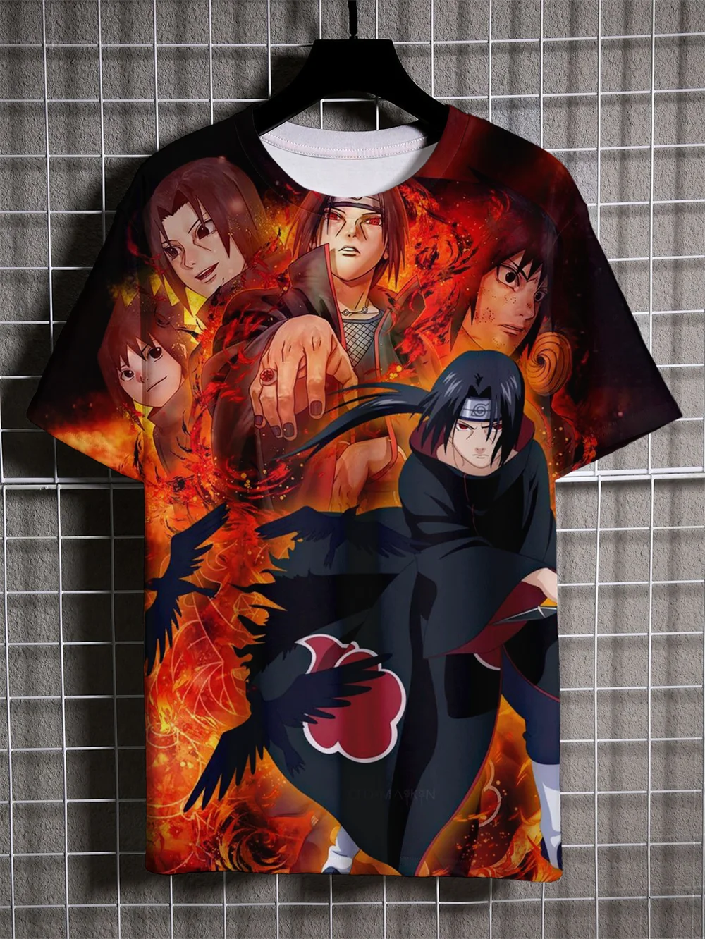 Nieuwe Anime Naruto Heren Korte Mouw 3D Geprint Uzumaki Naruto Patroon Straat Hip-Hop Stijl Kleding Casual Heren T-shirt