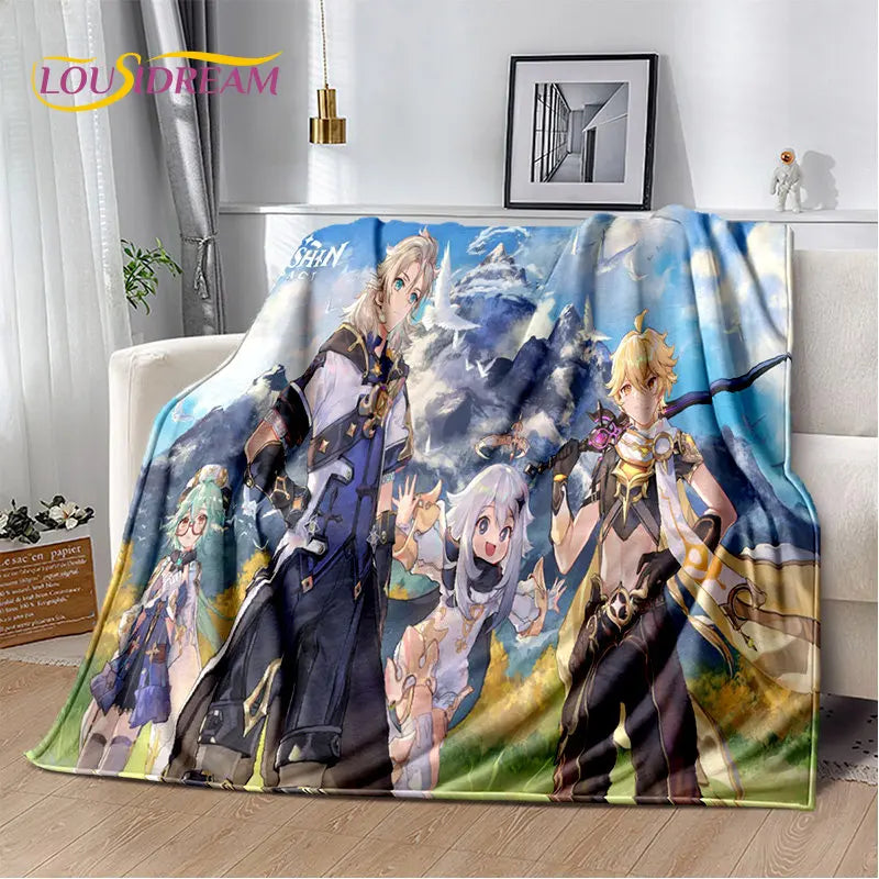 🌟 Genshin Impact Printed Blanket 🌟