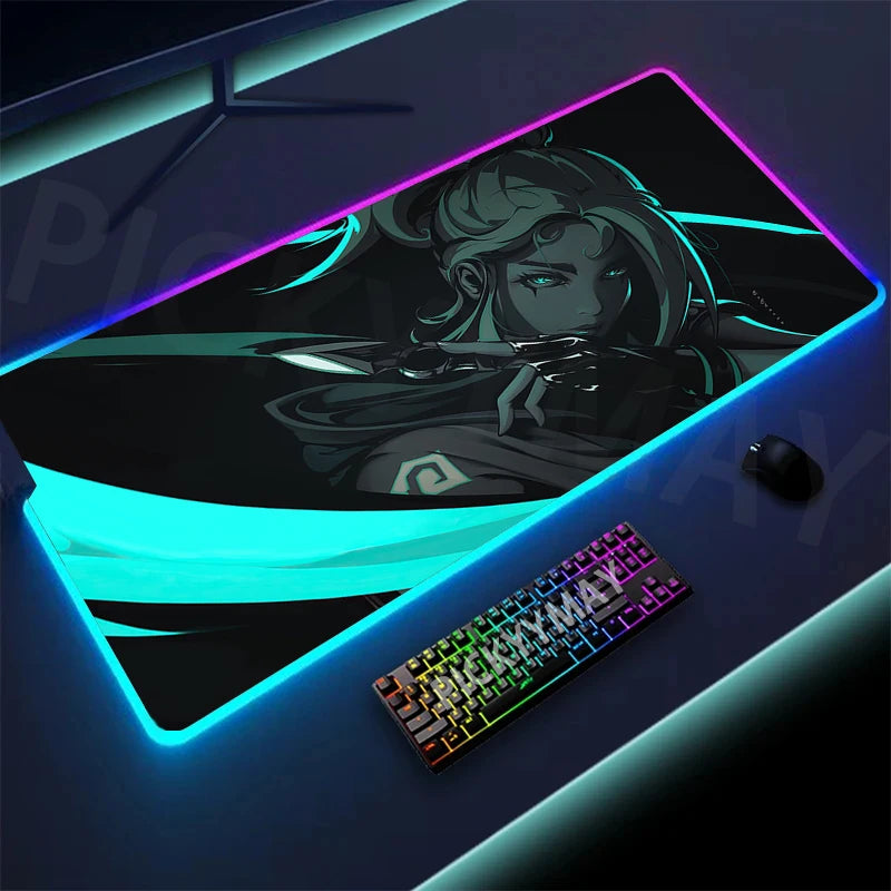 🔥 Valorant RGB Gaming Mousepad – Ultimate Desk Upgrade! 🔥