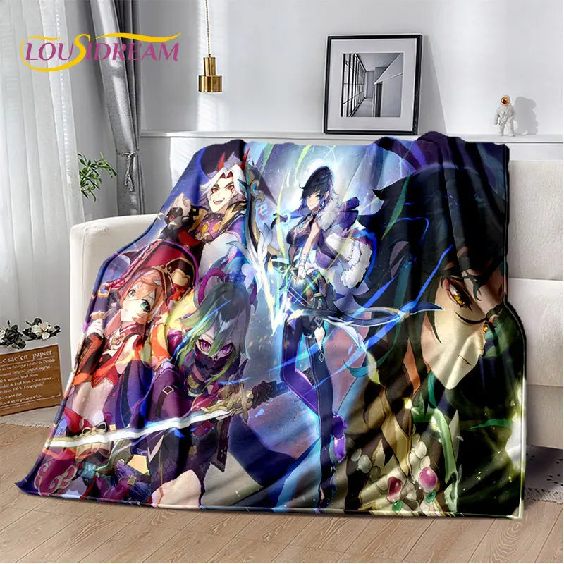 🌟 Genshin Impact Printed Blanket 🌟