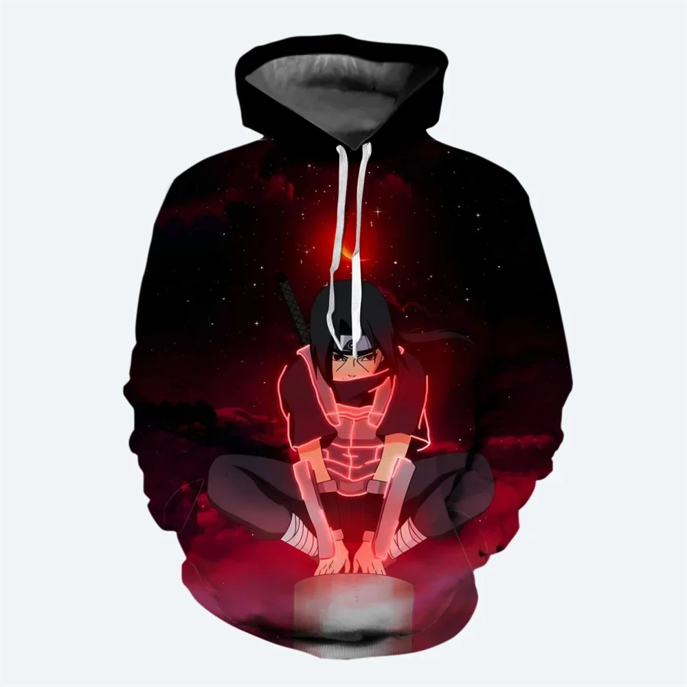 Uchiha Itachi Jongens Meisjes Hoodie Uzumaki Naruto Heren Hoodie 3D Print Sasuke Pullover Heren Hoodie Kakashi Herenkleding