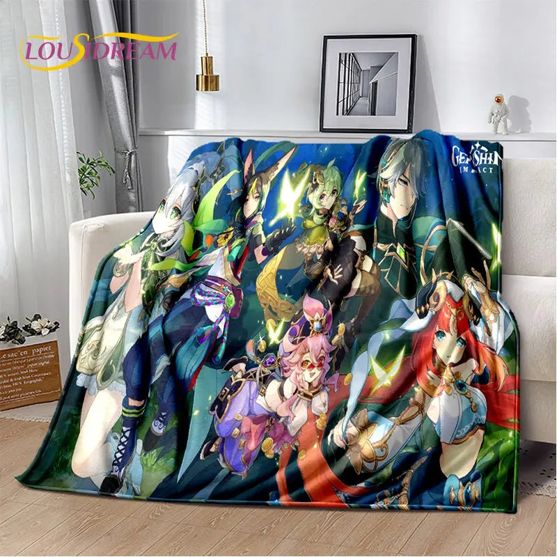 🌟 Genshin Impact Printed Blanket 🌟