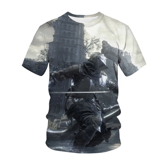 🔥 Dark Souls 3D Printed T-Shirt 🔥