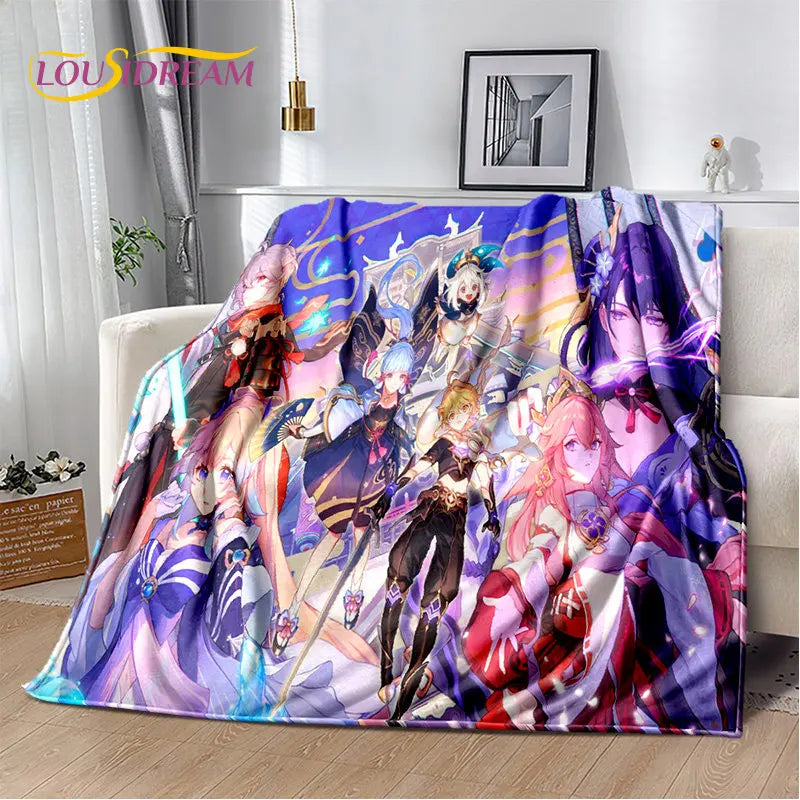 🌟 Genshin Impact Printed Blanket 🌟