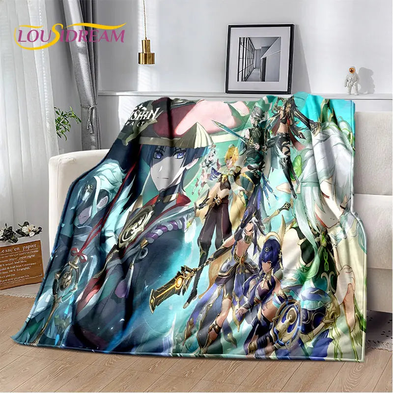 🌟 Genshin Impact Printed Blanket 🌟