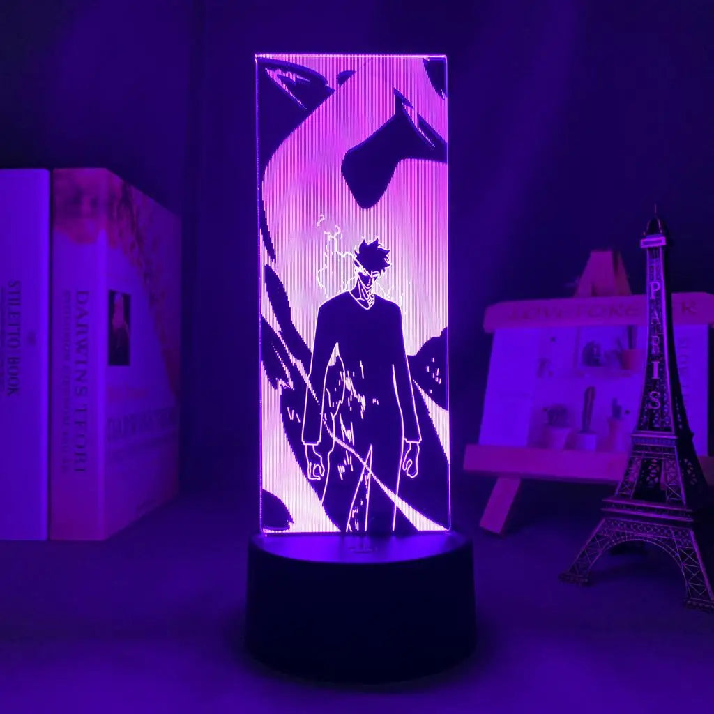 🔥 Solo Leveling LED Night Light – Sung Jin-Woo Glowing Acrylic Stand! 🔥