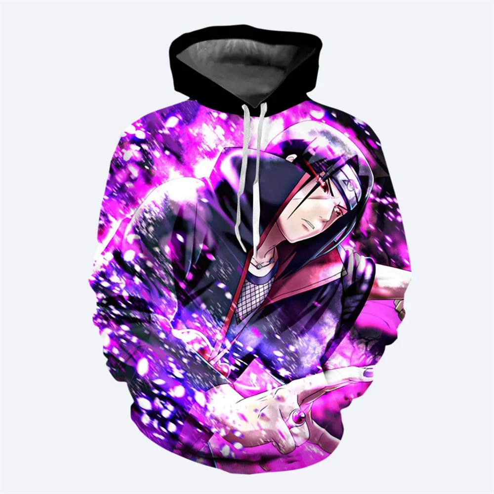 Uchiha Itachi Jongens Meisjes Hoodie Uzumaki Naruto Heren Hoodie 3D Print Sasuke Pullover Heren Hoodie Kakashi Herenkleding