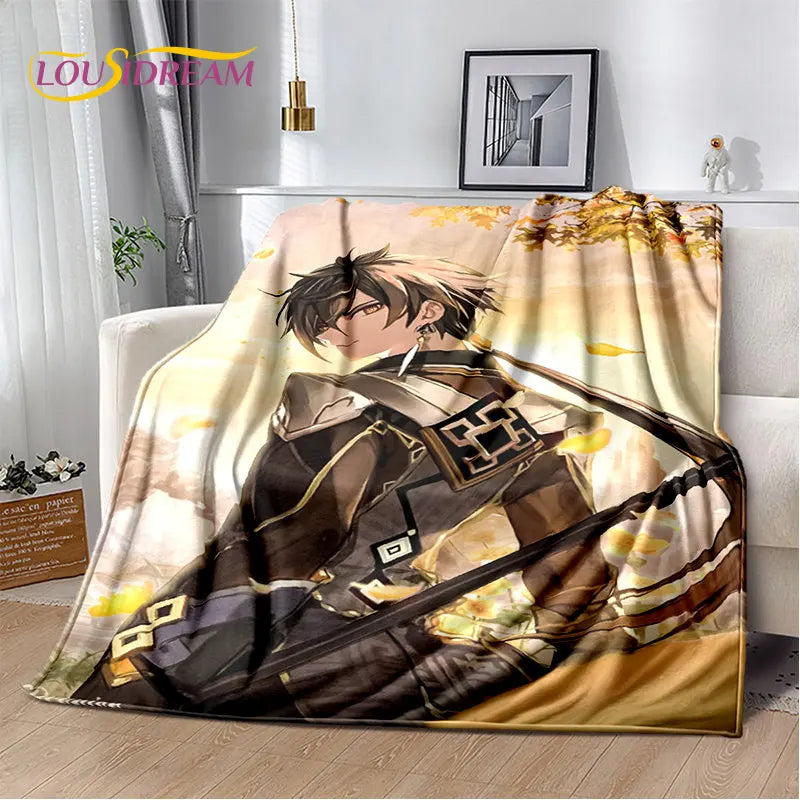 🌟 Genshin Impact Printed Blanket 🌟