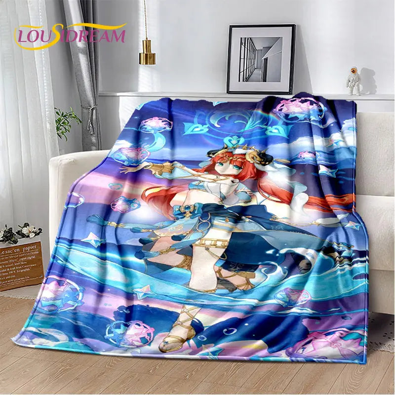 🌟 Genshin Impact Printed Blanket 🌟