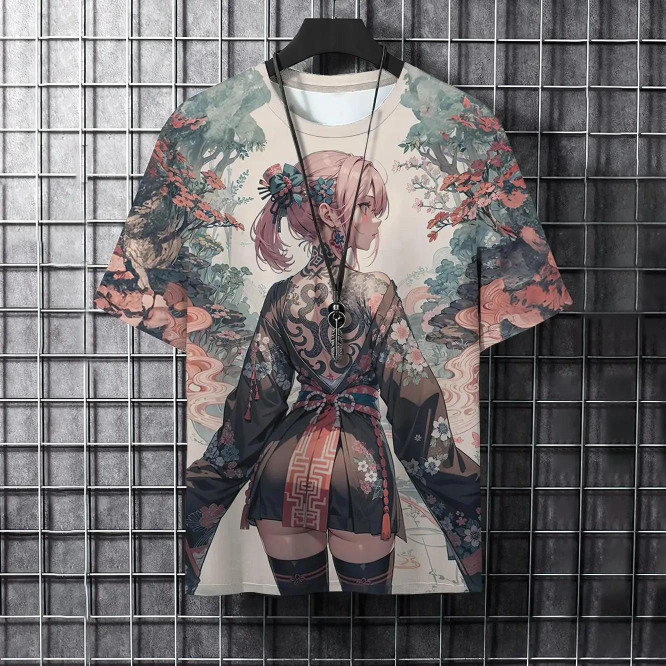 🔥 Japans 3D-print heren-T-shirt – opvallend en ademend! 🔥