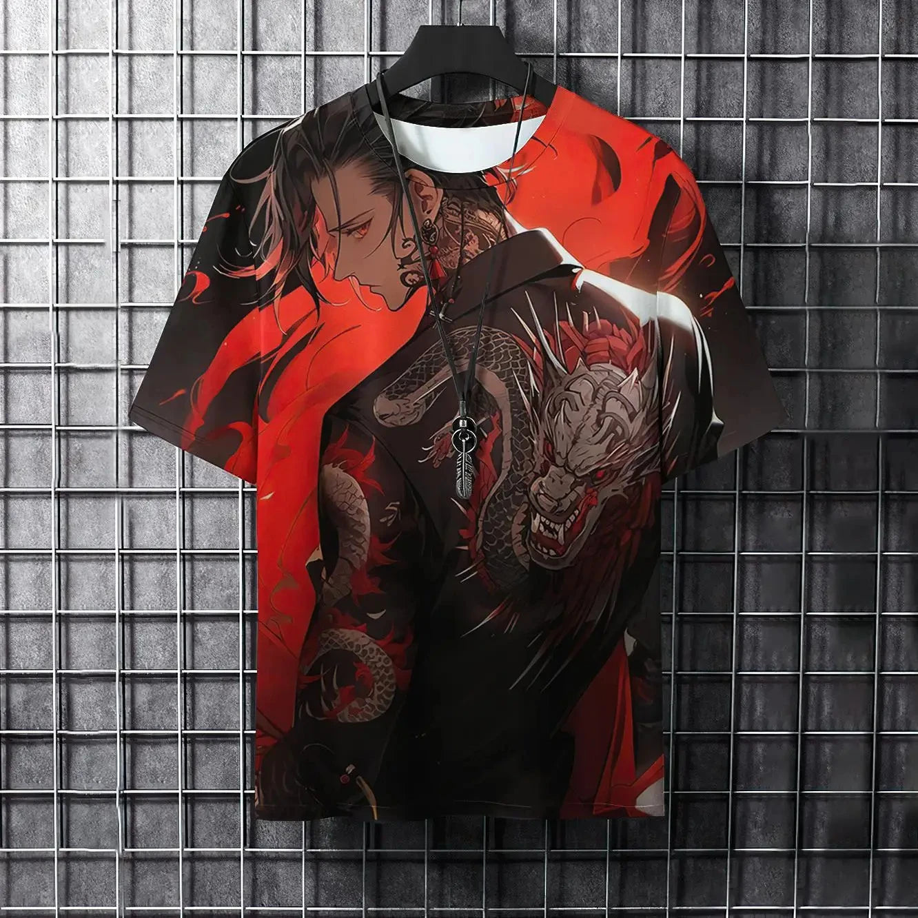 🔥 Japans 3D-print heren-T-shirt – opvallend en ademend! 🔥