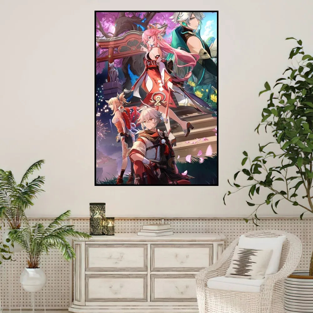 🔥 Genshin Impact Art Print – Levendig, verbluffend en aanpasbaar! 🔥