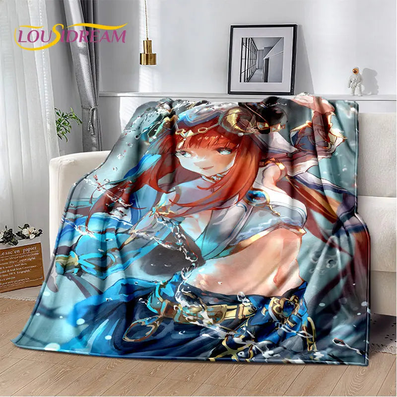 🌟 Genshin Impact Printed Blanket 🌟