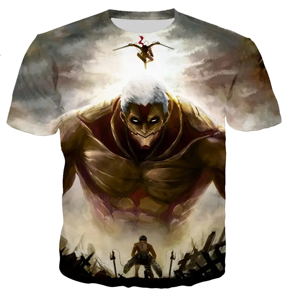 ⚔️ Attack on Titan 3D Printed T-Shirt⚔️