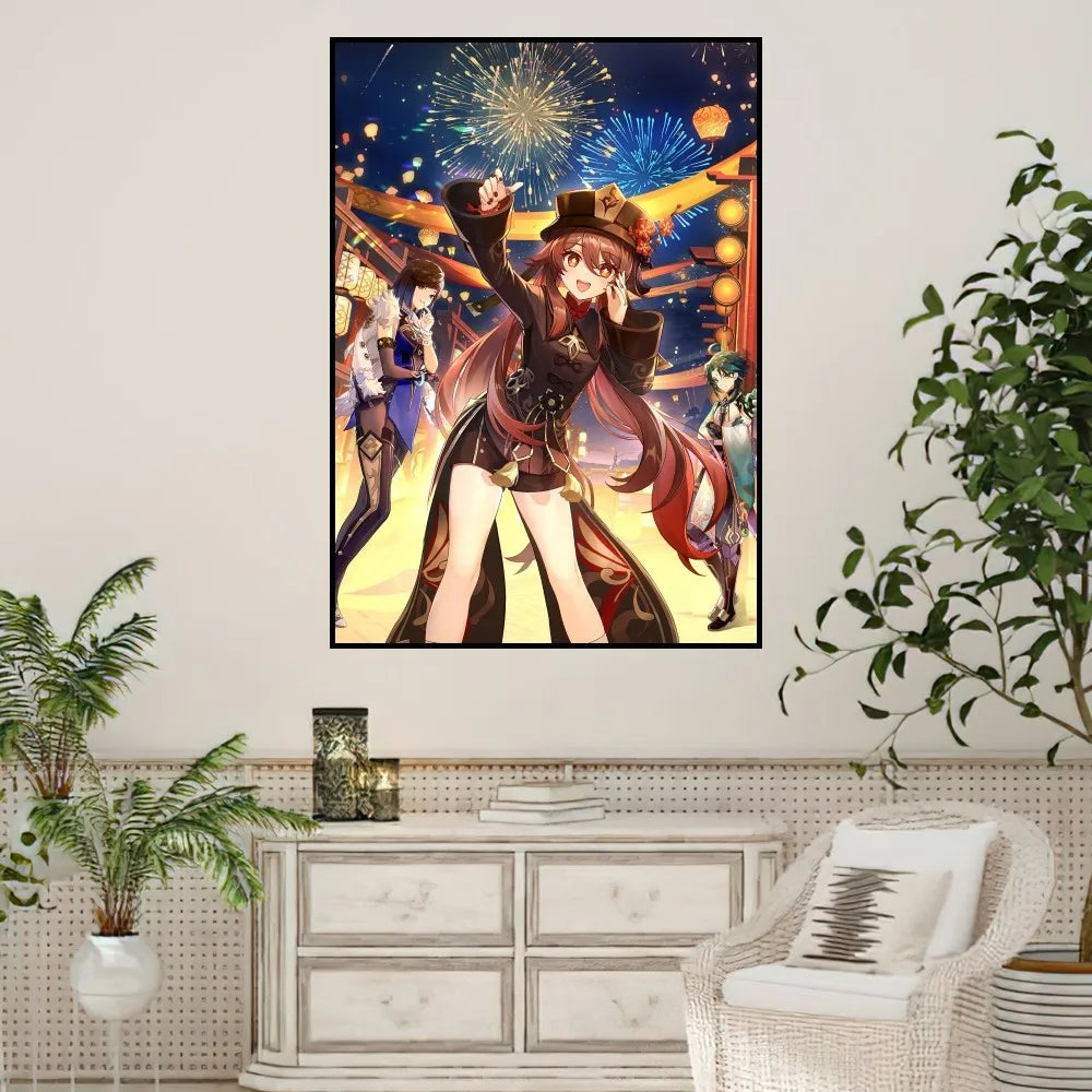 🔥 Genshin Impact Art Print – Vibrant, Stunning & Customizable! 🔥