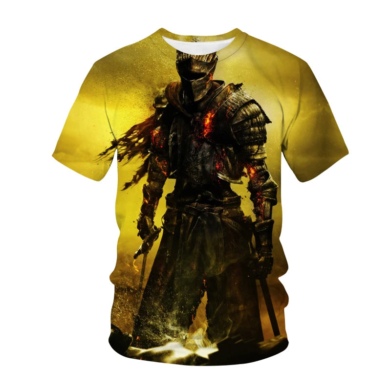 🔥 Dark Souls 3D Printed T-Shirt 🔥