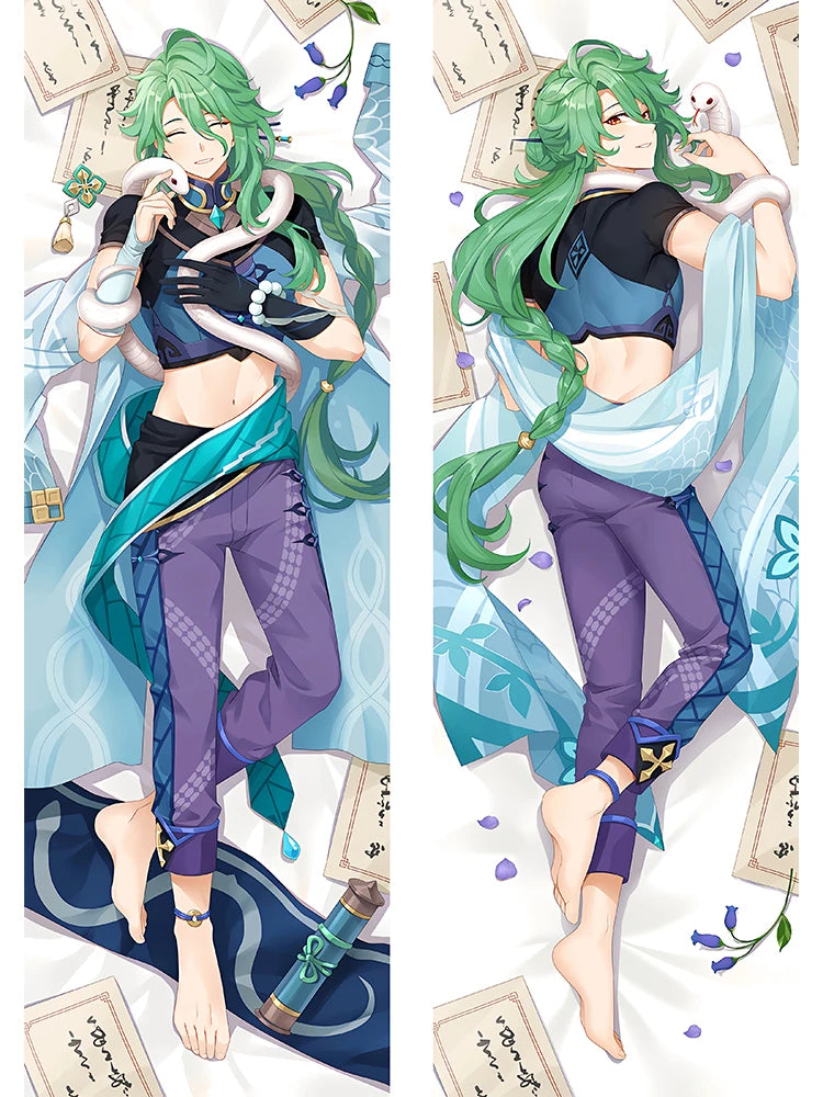 🌟 Genshin Impact Baizhu Anime Pillowcase