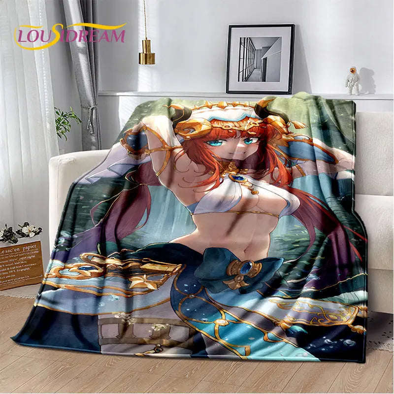 🌟 Genshin Impact Printed Blanket 🌟