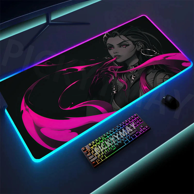 🔥 Valorant RGB Gaming Mousepad – Ultimate Desk Upgrade! 🔥