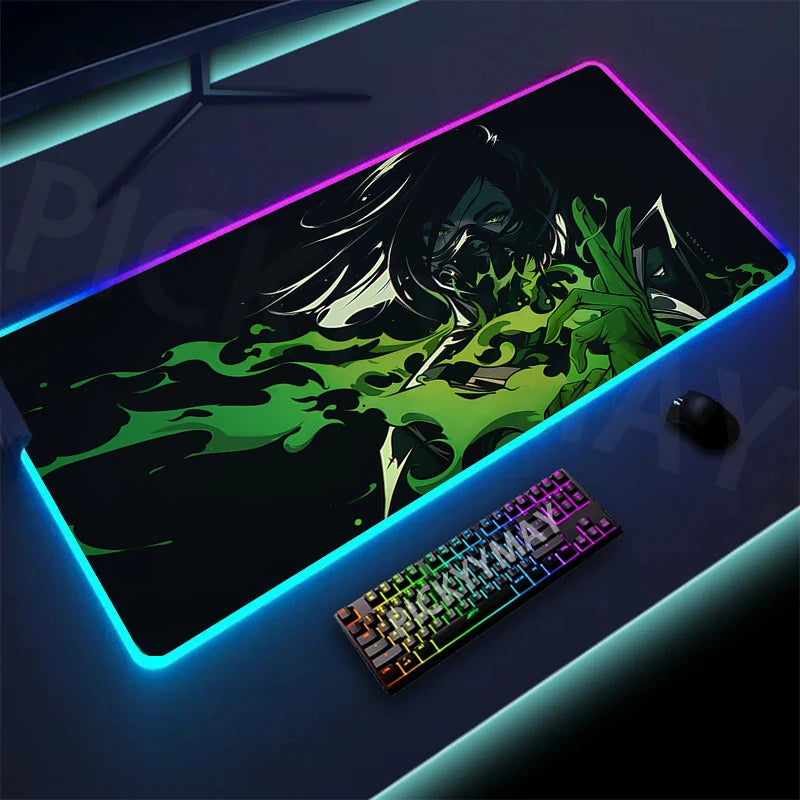 🔥 Valorant RGB Gaming Mousepad – Ultimate Desk Upgrade! 🔥