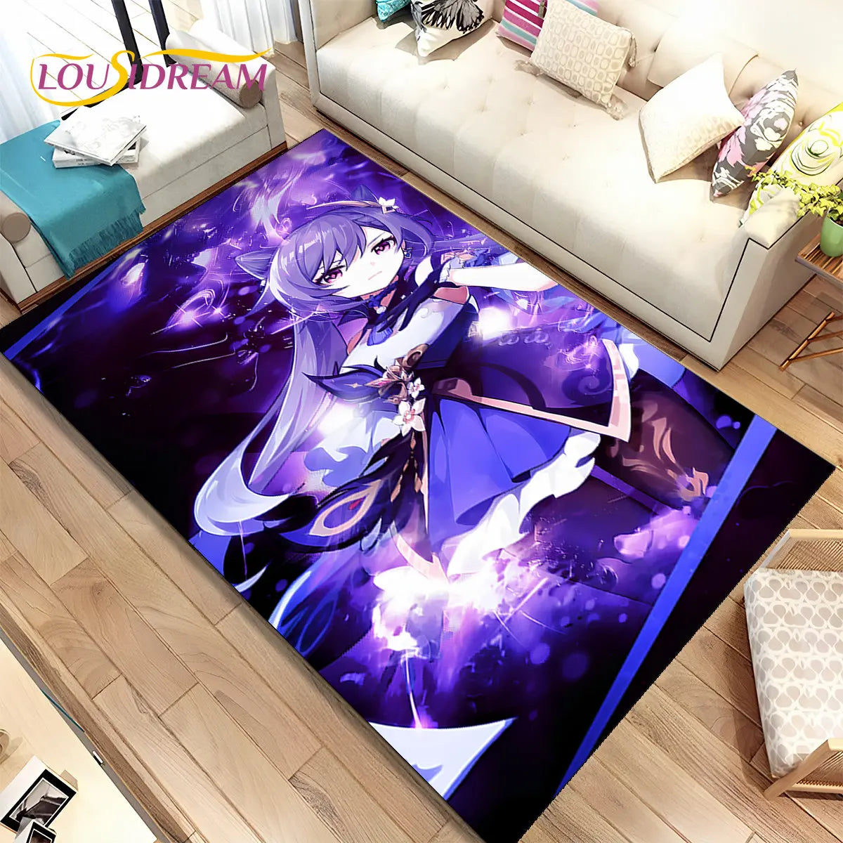 🌟 Genshin Impact Printed Rug – Anti-Slip & Waterproof! 🌟