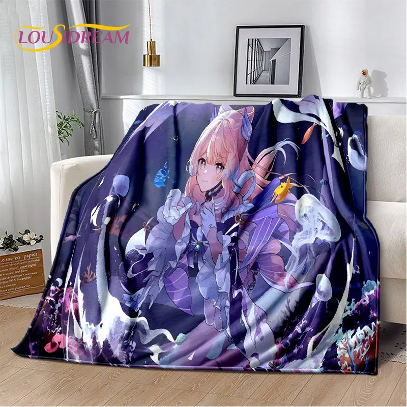 🌟 Genshin Impact Printed Blanket 🌟