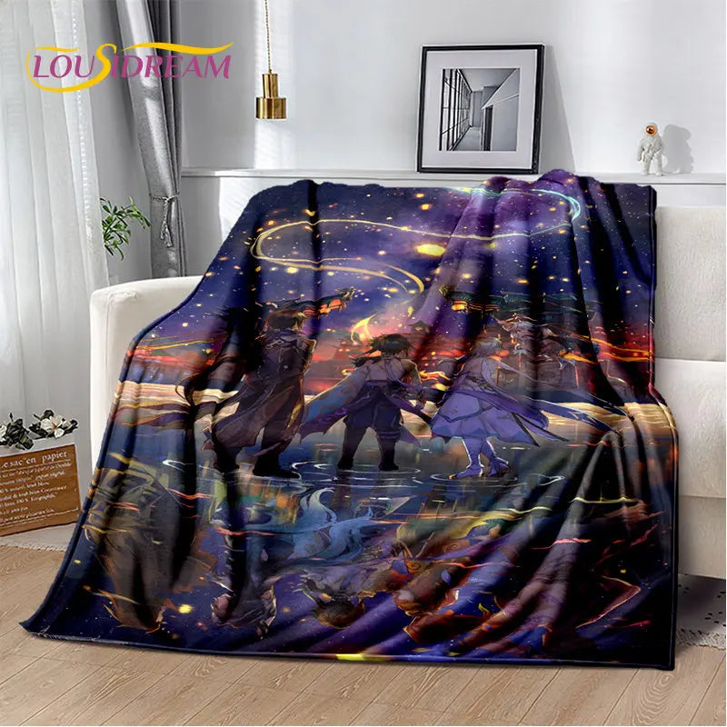 🌟 Genshin Impact Printed Blanket 🌟