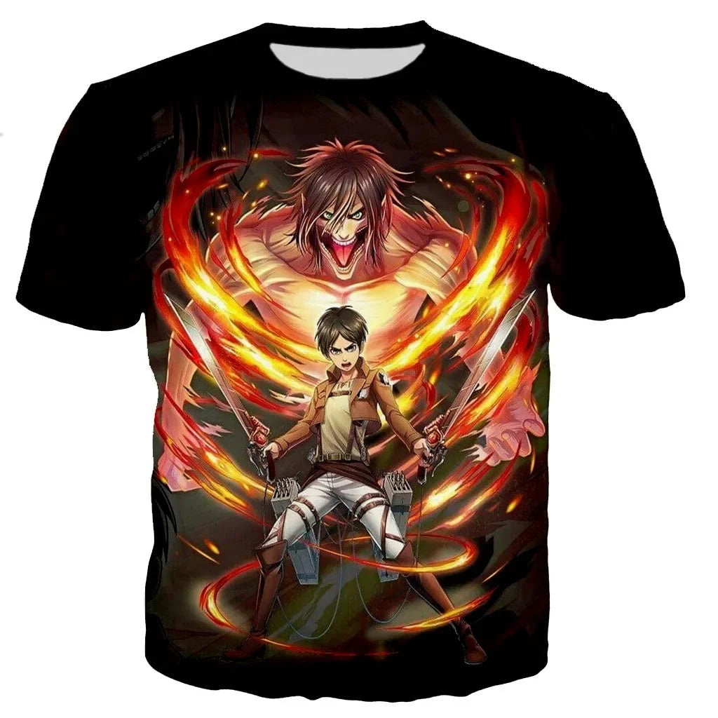 ⚔️ Attack on Titan 3D Printed T-Shirt⚔️