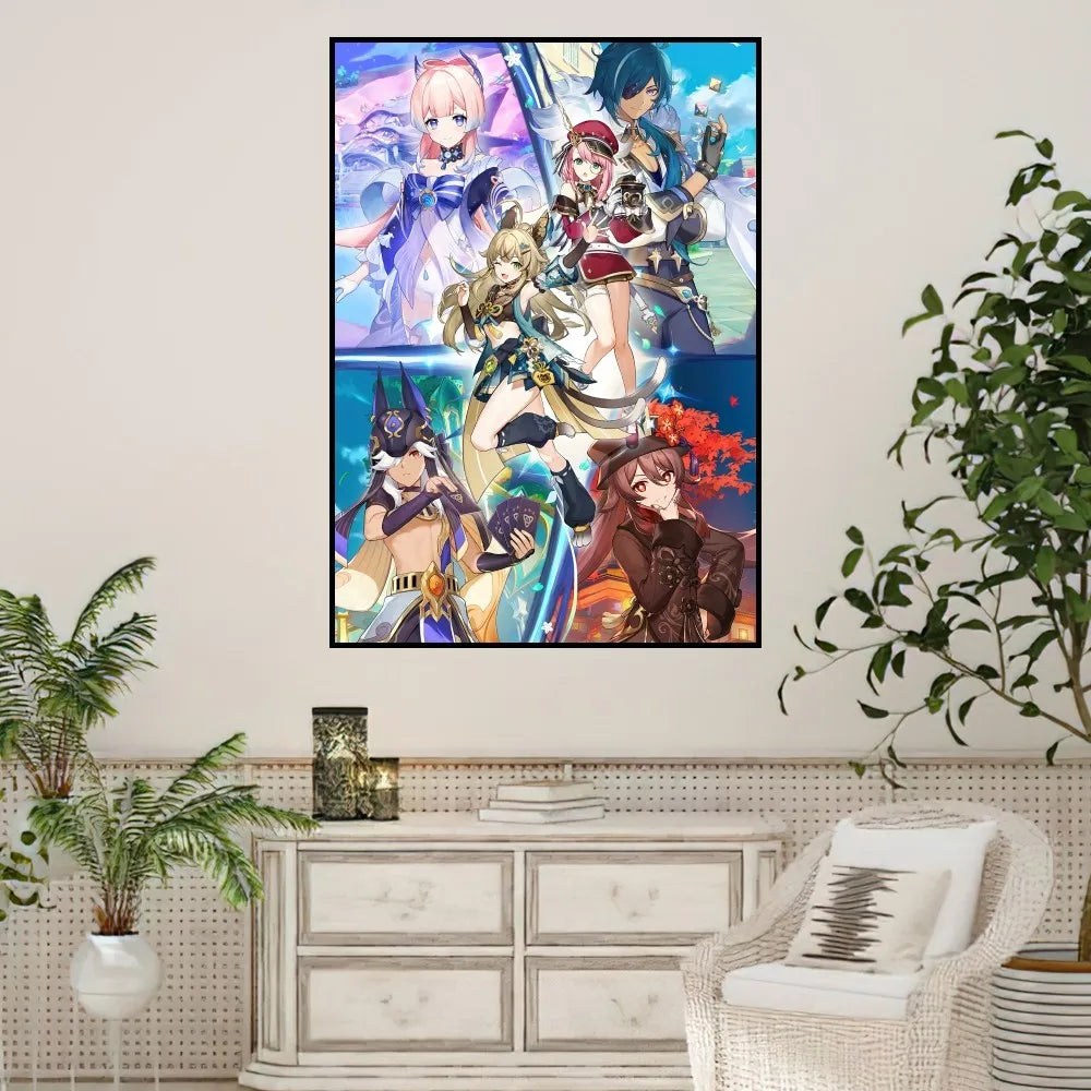 🔥 Genshin Impact Art Print – Levendig, verbluffend en aanpasbaar! 🔥