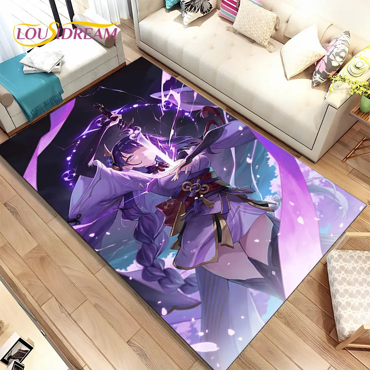 🌟 Genshin Impact Printed Rug – Anti-Slip & Waterproof! 🌟