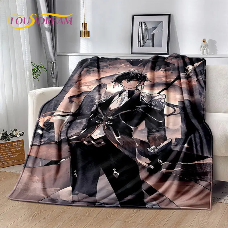 🌟 Genshin Impact Printed Blanket 🌟