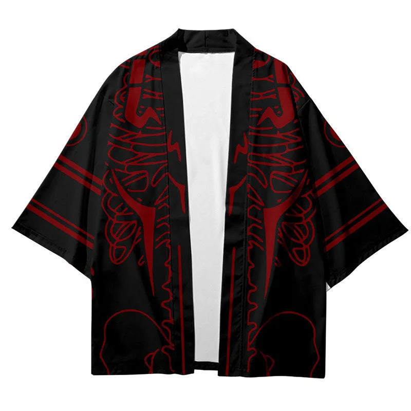 Jujutsu Kaisen Haori Anime Itadori Yuji Kimono Mantel Heren Cosplay Kostuum Harajuku Losse Top Japanse Stijl Cardigan Unisex