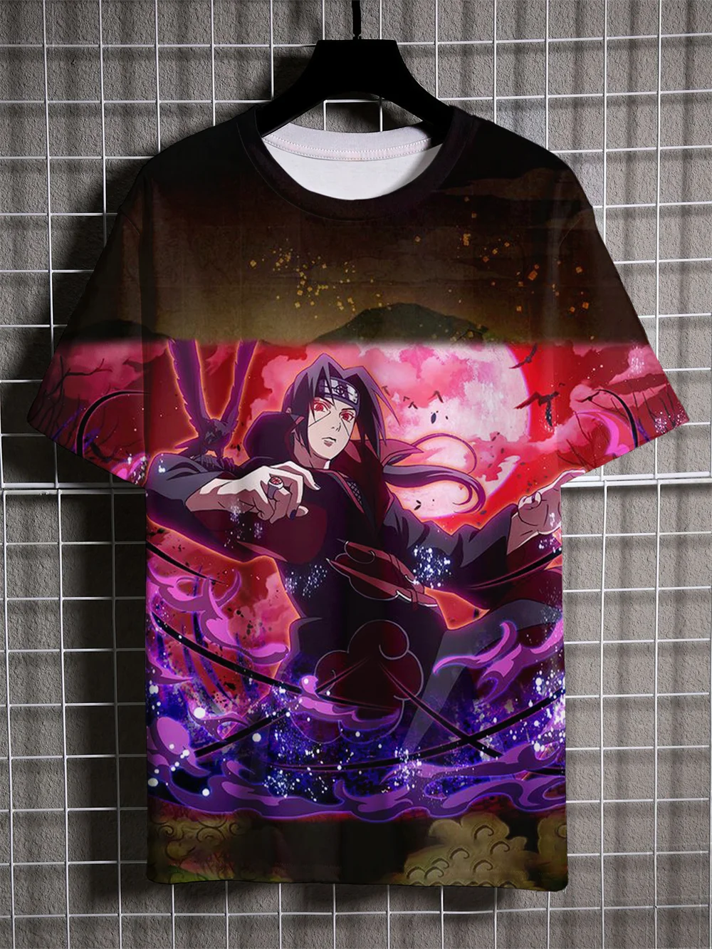 Nieuwe Anime Naruto Heren Korte Mouw 3D Geprint Uzumaki Naruto Patroon Straat Hip-Hop Stijl Kleding Casual Heren T-shirt