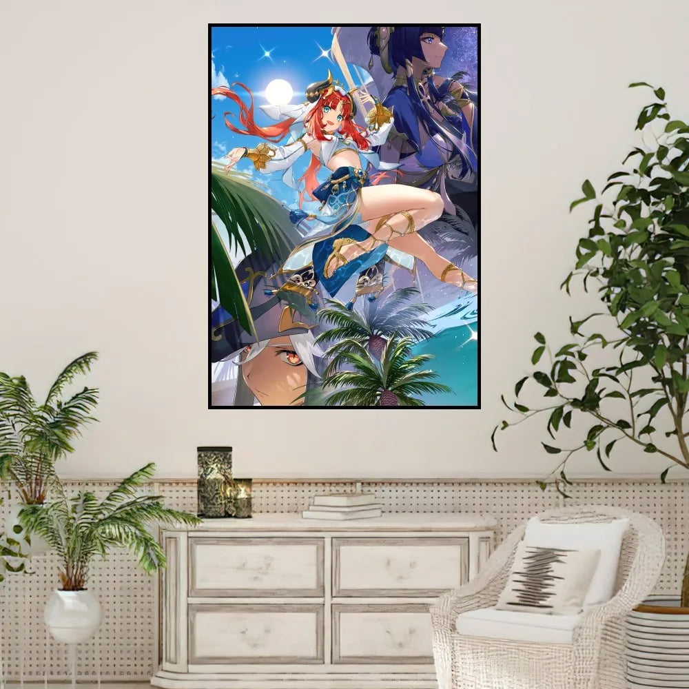 🔥 Genshin Impact Art Print – Levendig, verbluffend en aanpasbaar! 🔥