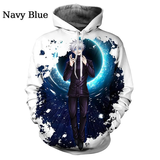 Nieuwe Anime Jujutsu Kaisen 3D Print Hoodies Mannen Vrouwen Casual Oversized Hoodie Truien Hooded Sweatshirts Trainingspakken Herenkleding