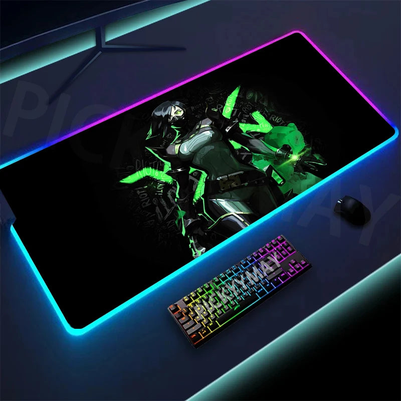 🔥 Valorant RGB Gaming Mousepad – Ultimate Desk Upgrade! 🔥