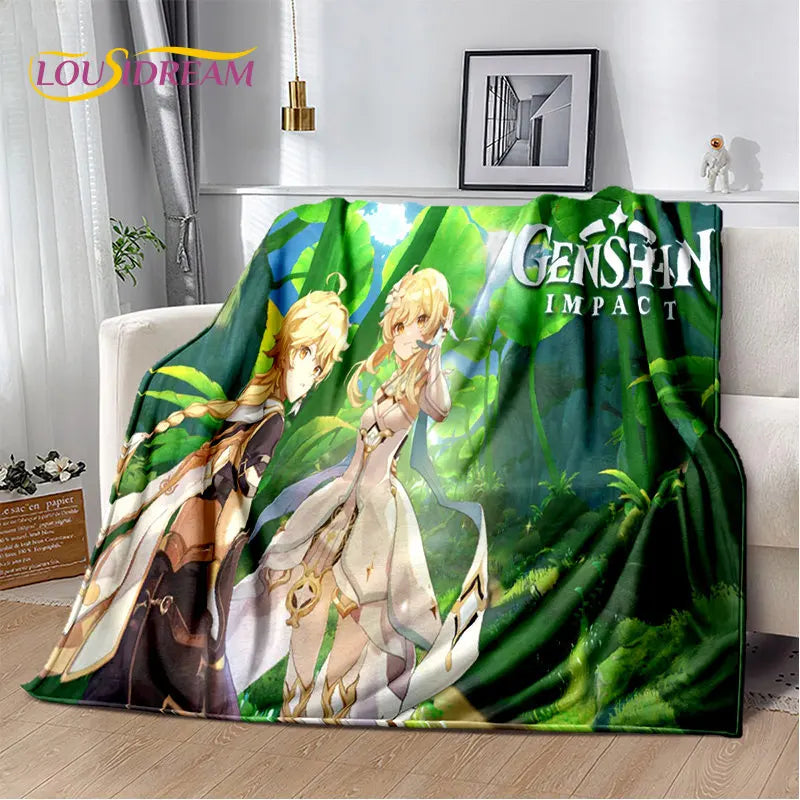 🌟 Genshin Impact Printed Blanket 🌟