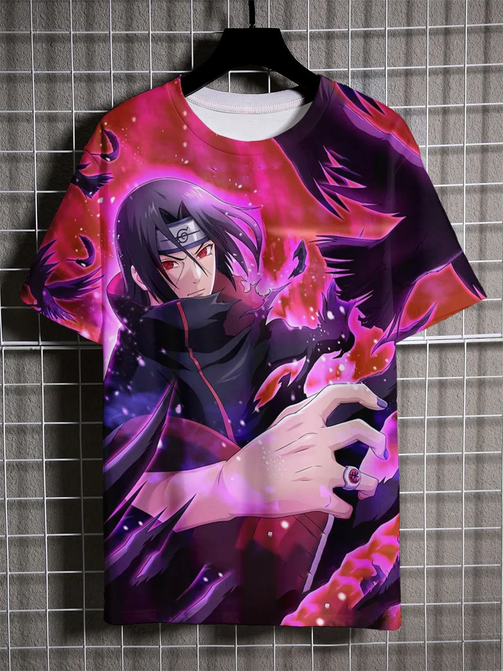 Nieuwe Anime Naruto Heren Korte Mouw 3D Geprint Uzumaki Naruto Patroon Straat Hip-Hop Stijl Kleding Casual Heren T-shirt