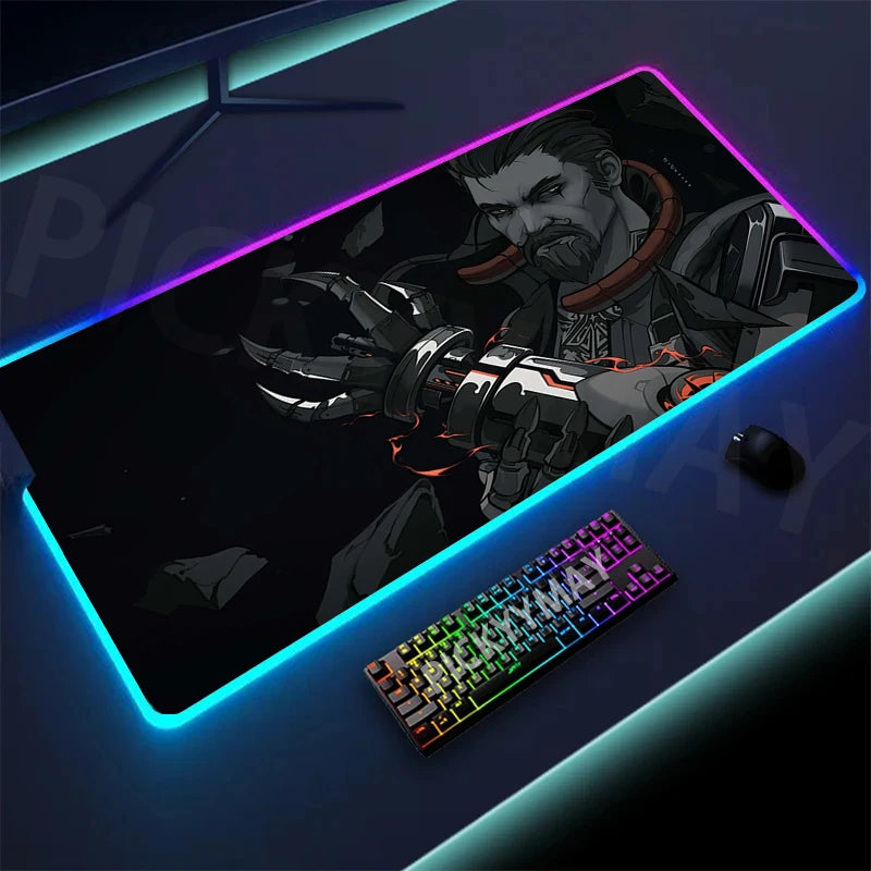 🔥 Valorant RGB Gaming Mousepad – Ultimate Desk Upgrade! 🔥