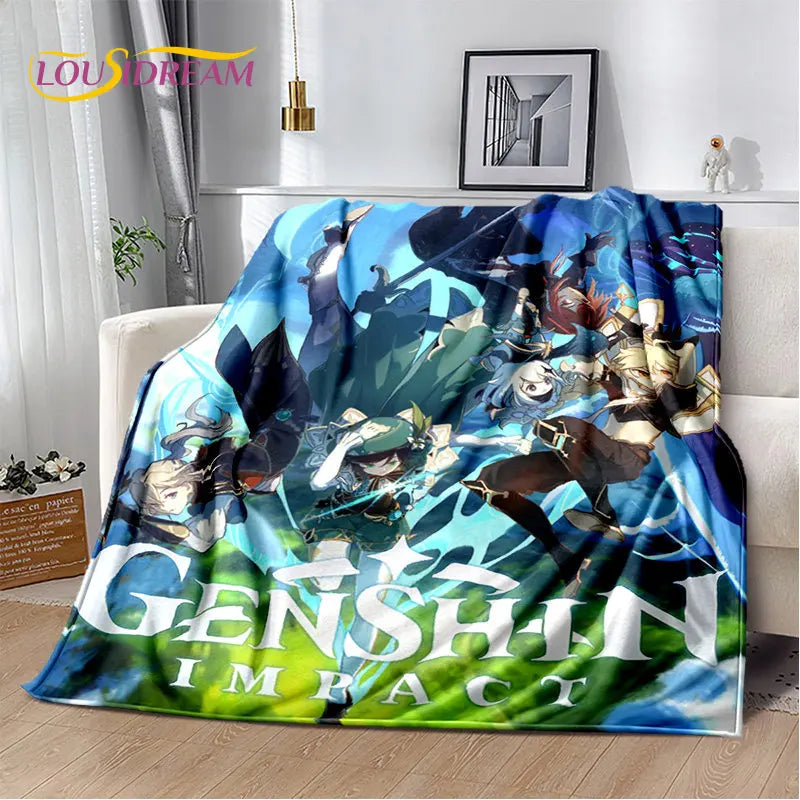 🌟 Genshin Impact Printed Blanket 🌟