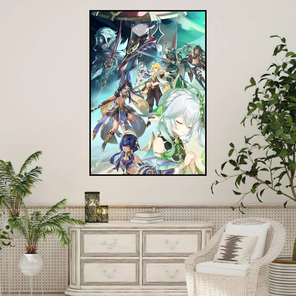 🔥 Genshin Impact Art Print – Levendig, verbluffend en aanpasbaar! 🔥