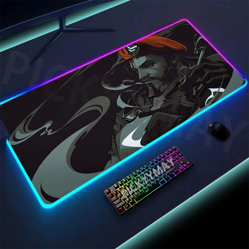 🔥 Valorant RGB Gaming Mousepad – Ultimate Desk Upgrade! 🔥