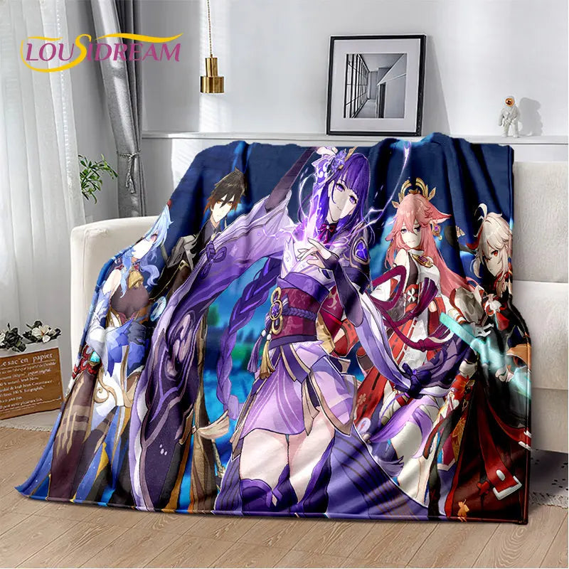 🌟 Genshin Impact Printed Blanket 🌟