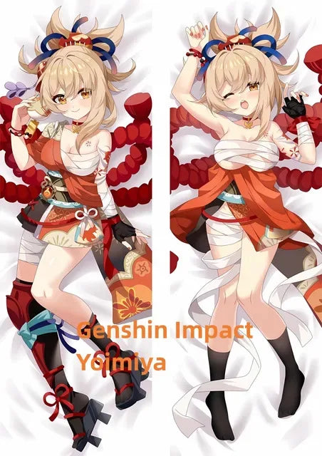 💖 Genshin Impact Yoimiya 2WAY kussensloop 💖