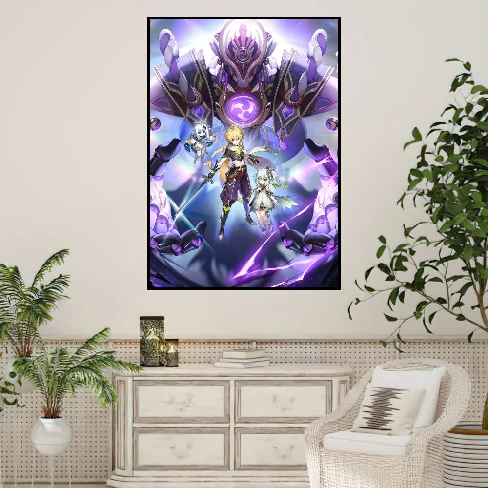 🔥 Genshin Impact Art Print – Vibrant, Stunning & Customizable! 🔥