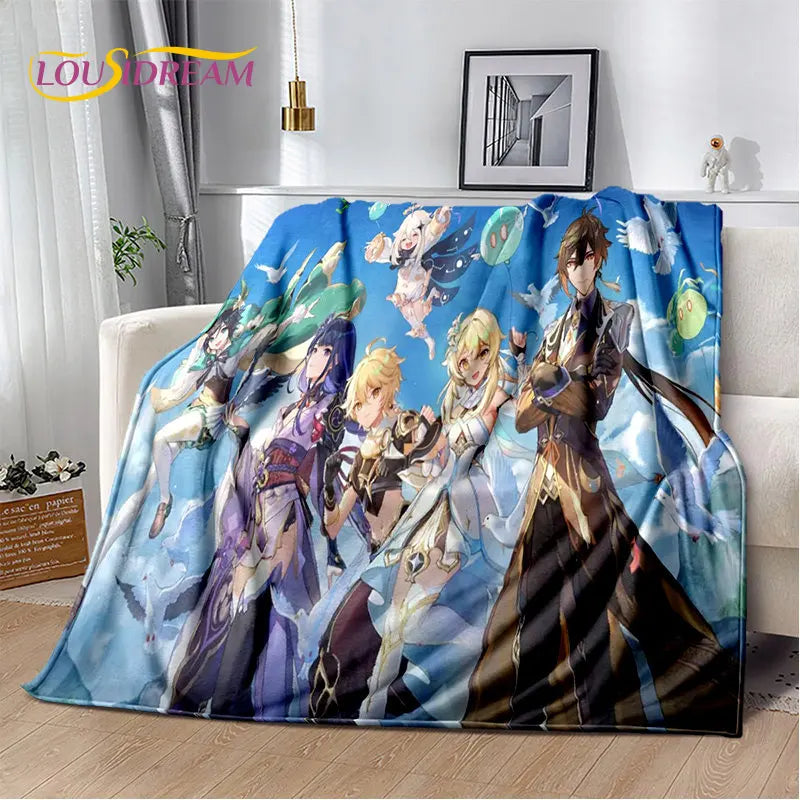 🌟 Genshin Impact Printed Blanket 🌟