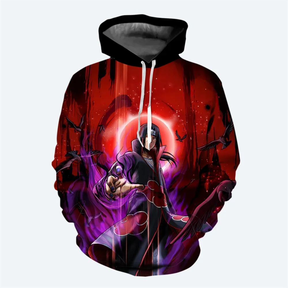 Uchiha Itachi Jongens Meisjes Hoodie Uzumaki Naruto Heren Hoodie 3D Print Sasuke Pullover Heren Hoodie Kakashi Herenkleding